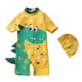 Swimsuit Kids 2021 New Dinosaur Print Baby Boy Swimming Suit Infant Toddler Children Sunscreen Beach Bathing Suit for Boys Girls. 