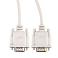 1.4M RS232 DB9 9 Pin Male to VGA Video 15 Pin Male Adapter Gray.