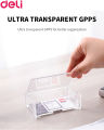 Deli Bussiness Card Holder 7621 Transparent (1pc).
