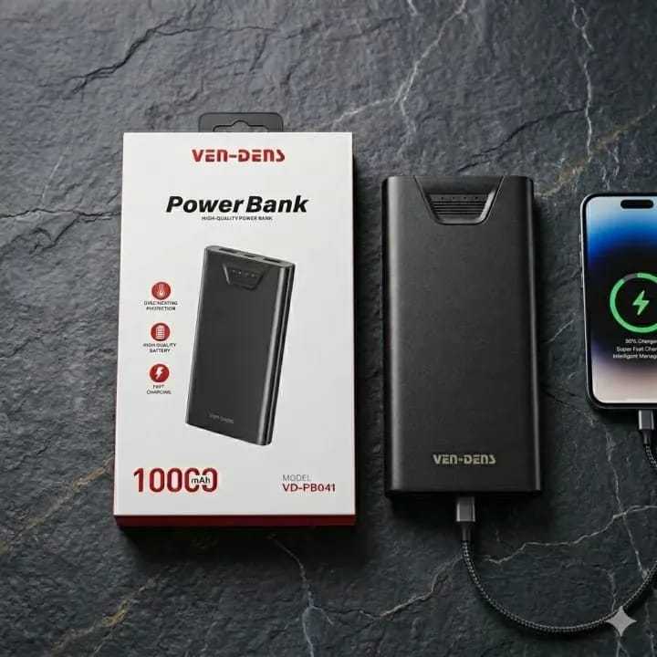 VEN-DENS%2010000mAh%20Power%20Bank%20VD-PB041%20Fast%20Charging%20Portable%20Charger%20%7C%20Dual%20USB%20Output%20%7C%20LED%20Indicator%20%7C%20Smart%20Protection%20%7C%20Slim%20&%20Lightweight%20Powerbank%20for%20Android,%20iPhone%20&%20All%20Devices%20-%20Image%205