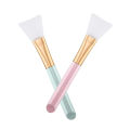 Retail Care 2 Pc Silicon Face Mask Brush Flexible Soft Facial Mask Apple Tricker Hairless Masterizer Mask Makeup Beauty Tool Mud, Clay, Charcol Mixed. 