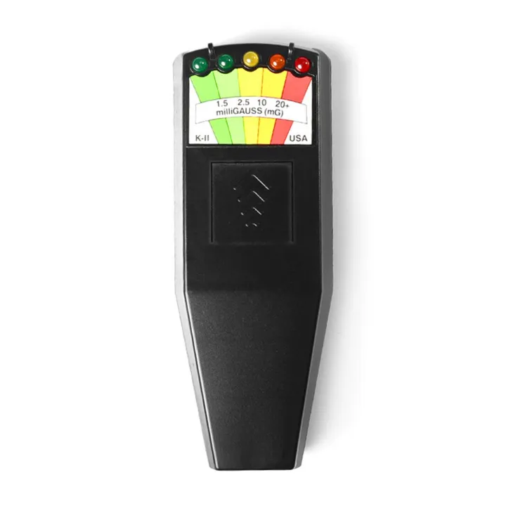 K2 Electromagnetic Field EMF Gauss Meter Radiation Detector Portable EMF Magnetic Field Monitor 5 LED Gauss Meter