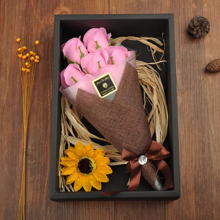 Mother's%20Day%20Gift%20Mom%20Soap%20Flower%20Gift%20Box%20Creative%20Practical%20Rose%20Carnation%20Artificial%20Bouquet%20Birthday%20Gift%20Female%20-%20Image%204