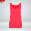 Women's Cotton Stretch Round Neck Solid Color Tank Top From Levin. 
