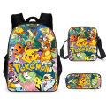 Cross-border new Pokémon school bag, Pikachu backpack, polyester comfortable and light-weight student children's backpack. 