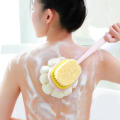 Long Handle back scrubber for shower Lightweight Single Piece Non-slip shower brush Soft Hair Doubleside bath brush long handle for shower for Home Bathroom Body Care Adults Skin Exfoliation Personal Hygiene.