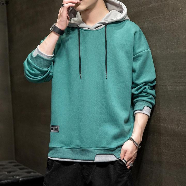 Men Hoodies Casual Harajuku Hoodie Solid Color Men Fashion Clothing Tops Pullover Hoodie Men Spring and Autumn Sweatshirt Daraz .bd