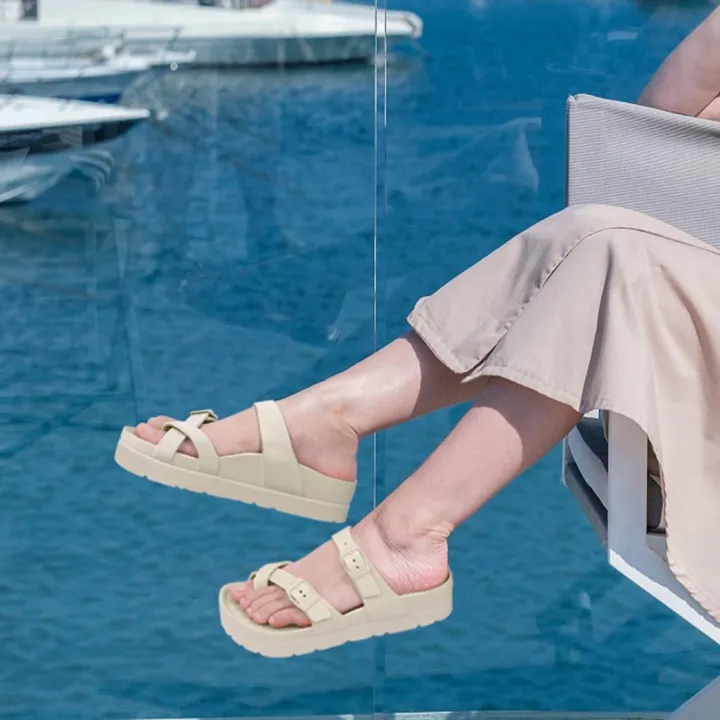 Litfun%20Fashion%20Platform%20Sandals%20Women%20EVA%20Insole%20Clogs%20with%20Arch%20Support%20Adjustable%20Buckle%20Slippers%20Feamle%20Outdoor%20Beach%20Slides%20-%20Image%203
