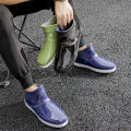 Rain bootsMen's fashion Korean version of trendy water shoes, four seasons rain boots, wear short work shoes, waterproof and non-slip low-top rubber shoes. 