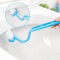 Toilet Cleaning Brush Bathroom Cleaning Accessories Portable Toilet Brush Corner Brush Bending Handle Scrubber Curved. 