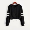 Tops Pullover Long Solid Womens Hoodie Casual Blouse Sleeve Sweatshirt Hooded Women's Blouse Long Sleeve with Pocket.