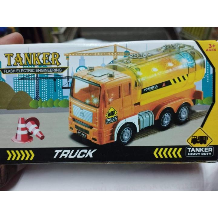Electric TANKER Lighting Car Toy Kids Gift