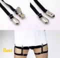 Men's Shirt Stay Leg Loop Garter Clip High Stretch Thickened Garter Belt. 