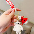 Disney Baymax Big Hero Keychains Cartoon Doll Pendant Keyring for Boys Girls Figure Accessories Gifts.