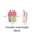 Silicone Pop it Fashion shoulder bag, coin purse, children's bag, cute messenger bag.