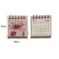 Paper Mini Calendar Trendy 6*8*3cm Desktop Calendar Table Calendar for Student Use Office Desk Study Room Gift Item Personal. 