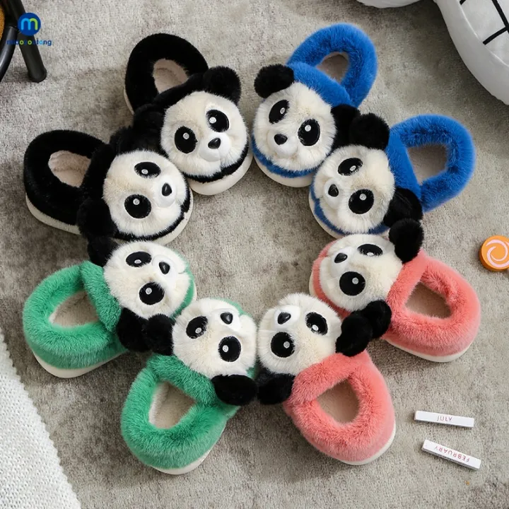 Winter%20Indoor%20Panda%20Children%20Slippers%20Flat%20Furry%20Home%20Cartoon%20Women%20Slippers%20Warm%20Non-slip%20Parent-child%20Family%20Shoes%20Miaoyoutong%20-%20Image%204