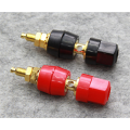 20Pcs/Lot Gold Plated Banana Binding Post Large Current Amplifier 4mm Banana Plug Jack Socket Speaker Terminal 10 Pairs.