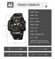 SKMEI 2341 Men’s Sport Watch – Large Dial, Quartz Digital, Alarm, Waterproof Wristwatch - Black.