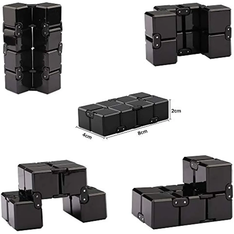 Infinity Cube Fidget Cube Toy Suitable For Adults & Kids, New Version Fidget Finger Toy Stress And Anxiety Relief, Killing Time Fidget Toys Infinite Cube Suitable For Office Staff