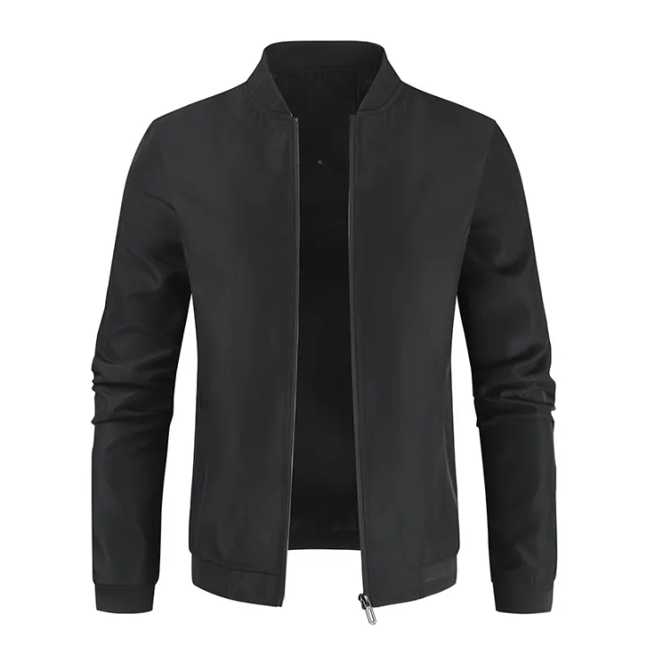 2023%20Spring%20New%20Men's%20Stand%20Collar%20Solid%20Color%20Jacket%20Casual%20Short%20Men's%20Youth%20Jacket%20-%20Image%206