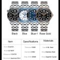 GUANQIN Mechanical Luxury 100M Waterproof Man watch Ceramics Bezel Luminous Sapphire glass Men's watches Stainless steel Watch. 