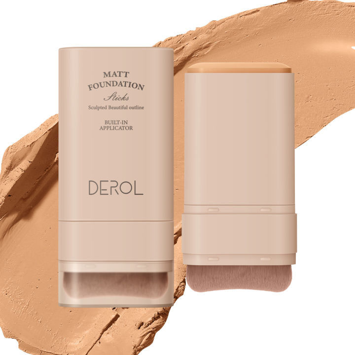 Derol%20Valvet%20Matte%20Foundation%20Stick%20With%20Brush%20-%20Image%207