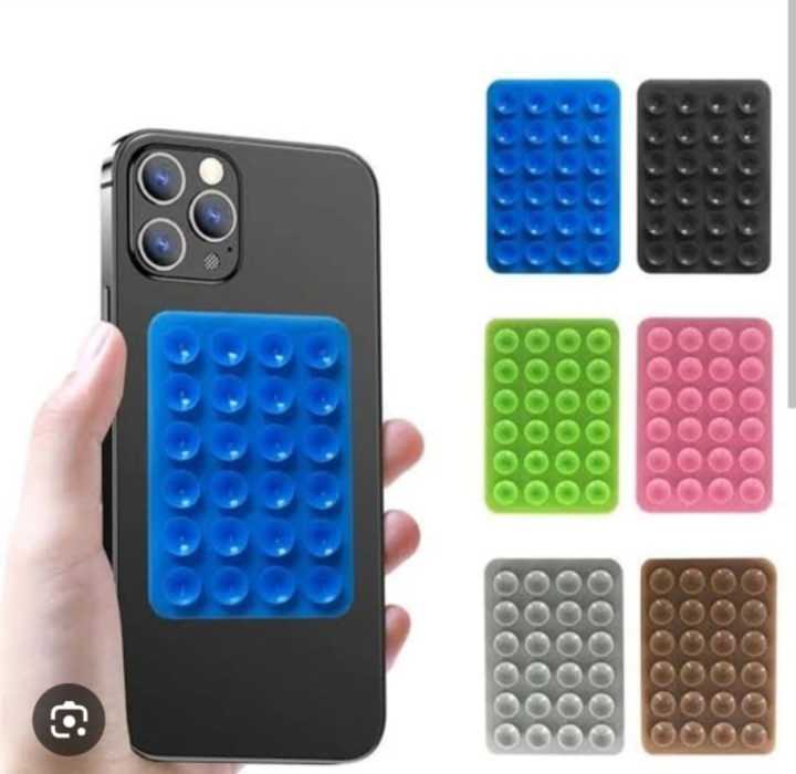 Strong Grip Silicone Phone Holder – Adhesive Suction Mount, Anti-Slip Hands-Free Stand Multicolor