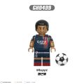 G0163 Benzema Neymar Haaland Mbappe Ronaldo Messi World Football Player Building Block Figure Toy 8pcs/set.