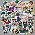 50Pcs/Pack My Hero Academia Japan Anime Stickers for DIY Skateboard Guitar. 
