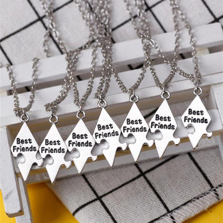 TianYu Mall 8 Set Best Friend Sisters Friends Necklace Letter Bff Pendant Necklace Graduation Ceremony Daraz .bd