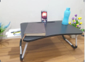 waterprofMulti-function and Removable Stand Folding Computer Laptop Desk Small Bed Desk Simple Dormitory Lazy Table Bed with Laptop Table with Holder Slot Portable Table Stand for Laptop Tablet Reading Table - cloth stand". 