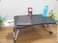 unique portable study  and best portable laptop table for man and Study Computer Laptop Desk Small Foldable Multi-Function Bed Desk Simple Dormitory Lazy Table Bed with Laptop Table. 