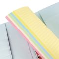 A5 Colorful 6-Hole Punched Ruled Refills Inserts for Organizer Binder, 5-Color Loose Leaf Planner Filler Paper,50 Sheets. 