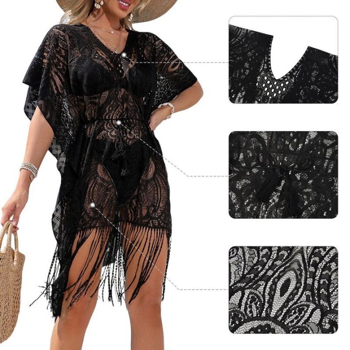 New%20Knitted%20Beach%20Cover%20Up%20Women%20Bikini%20Swimsuit%20Cover%20Up%20Hollow%20Out%20Beach%20Dress%20Tassel%20Tunics%20Bathing%20Suits%20Cover-Ups%20Beachwear%20-%20Image%207