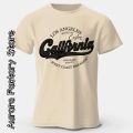Los Angeles California Print T-Shirt Summer Men Cotton Tops Tees Male Fashion Camiseta Short Sleeve Clothing American Streetwear. 