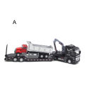 【Funny Bunny Toy Store】Pull-back Design Construction Trailer Moving Joints Head Construction Trailer Model for Kids.