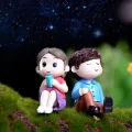 Cute Romantic Couple Decor Doll Home Office Desktop Miniature Landscape Ornament. 