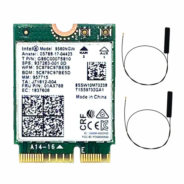 Intel%209560%20dual%20band%202.4g/5GHz%20wireless%20bluetooth%205.0%20802.11ac%20m.2%20cnvi%20Intel%209560ngw%20Wi-Fi%20card%20-%20Image%206