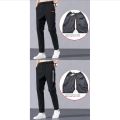 Man Driver Outdoor Open Crotch Pants Quick Unfix Trousers for Long Journey Pee Excretion Sweatpants Trip Pants.
