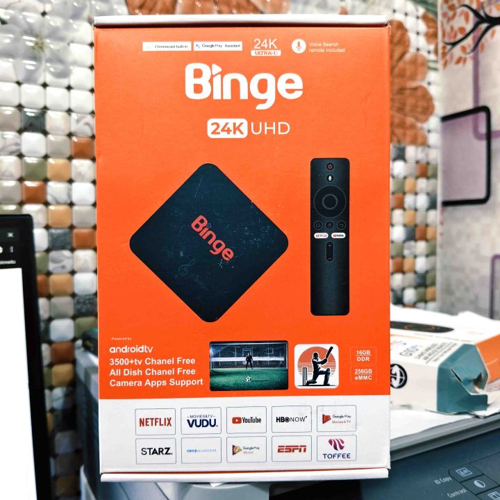 Smart Streaming Device with Voice Remote Control | Binge Android TV Box