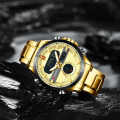 Curren 8384 Military Mens Analog Digital Watch Stainless Steel LED Waterproof Curren Watches 2021 -  Rose Gold. 