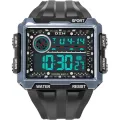 Sports Watch Large Dial 12/24 Hours Switch WR50M Waterproof Men Sports Digital Wristwatch for Outdoor. 