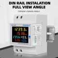 TAXNELE 6 IN1 Display D52-2066 Smart Meter AC40-300V Built-in CT Monitor Voltage Current Power KWH Electric Frequency Meter. 