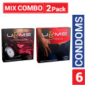 U&Me Mix - 1 Pack Long Love Dotted & 1 Pack Anatomic Condom Foe Men - 3x2=6pcs.
