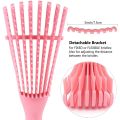 【Daily Necessities For Anyone Store】Detangling Hair Brush Pink Black Massage Wet Hair Comb Octopus Hair Brush Comb Detangling Brush Kinky Thick Hair. 