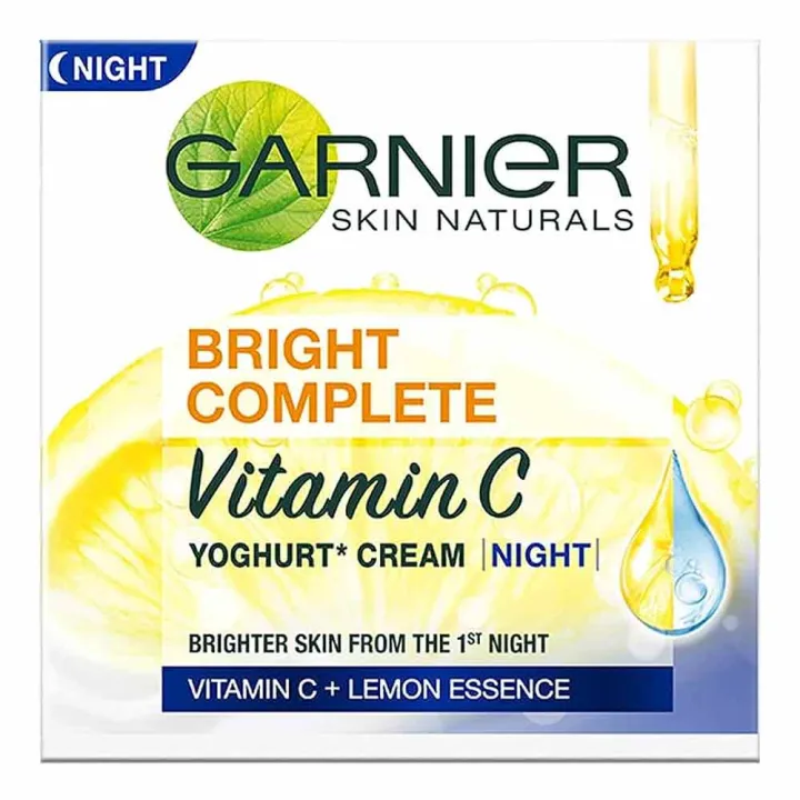 Indian%20Products%20Garnier%20Bright%20Complete%20Vitamin%20Yoghurt%20Night%20Cream,%2040g%20-%20Image%203