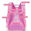 New Student Rainbow School Bag Grade 1-3-6 Girls Lightweight Spine Protector Children's Backpack Cute Pink. 