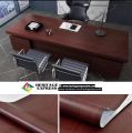 Elegant Wood Grain PVC Wall Sticker for Home Decor and Furniture Covering. 