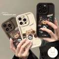 Vivo Y15 Y17 Y16 Y21s cartoon shell teddy bear shaped coffee cup soft shell Y36 Y91C Y20i Y31 Y21 Y15s Y27 Y30 Y22 3D.
